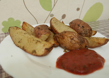 Картофель по-селянски в духовке (пошаговый фото рецепт)