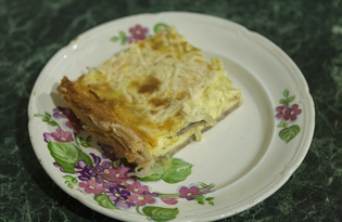 Киш с грибами и сыром (пошаговый фото рецепт)