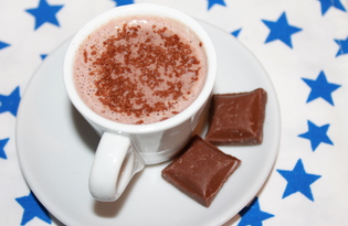 Сладкий горячий шоколад (пошаговый фото рецепт)
