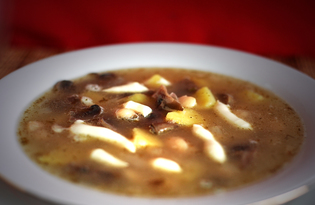Суп с фасолью и грибами «Белый» (пошаговый фото рецепт)