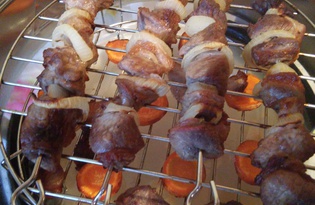 Шашлык из свинины в аэрогриле (пошаговый фото рецепт)