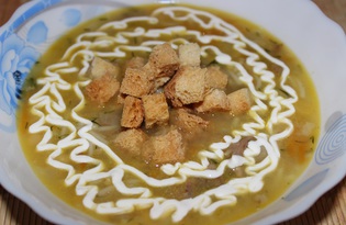 Гороховый суп с вермишелью (пошаговый фото рецепт)