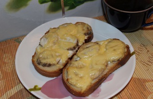 Сладкие бутерброды с бананом и сыром (пошаговый фото рецепт)