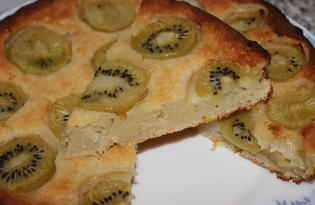 Пирог с киви (пошаговый фото рецепт)