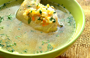 Куриный суп с булгуром (пошаговый фото рецепт)