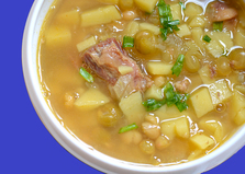 Суп с консервированной фасолью и горошком (пошаговый фото рецепт)
