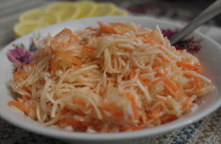 Салат из корня сельдерея с морковью (пошаговый фото рецепт)