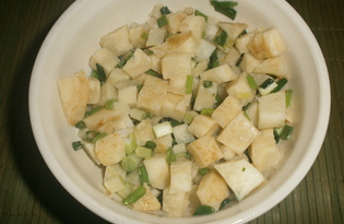 Салат с корнем сельдерея и зеленым луком (пошаговый фото рецепт)