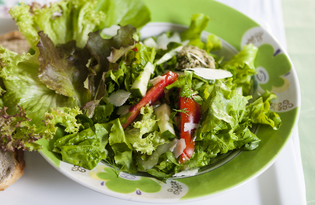 Летний салат с песто (пошаговый фото рецепт)
