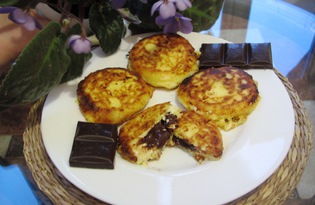 Сырники с шоколадом (пошаговый фото рецепт)