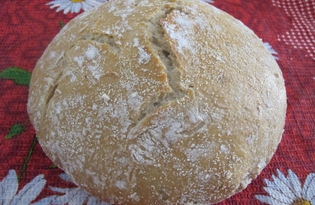 Хлеб без замеса (пошаговый фото рецепт)