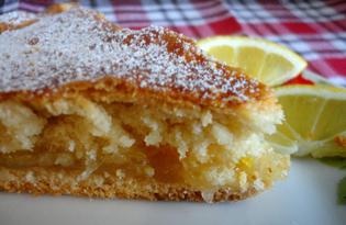 Сметанный пирог с лимонной начинкой (пошаговый фото рецепт)