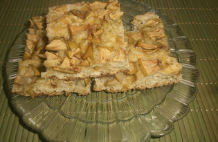 Пирог с яблоками и медом (пошаговый фото рецепт)