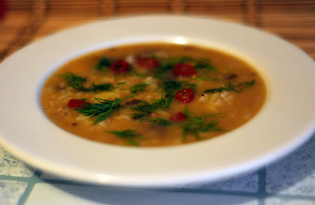 Суп гороховый с рисом и мясом (пошаговый фото рецепт)