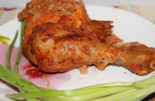 Курица в томатно - луковом соусе (пошаговый фото рецепт)