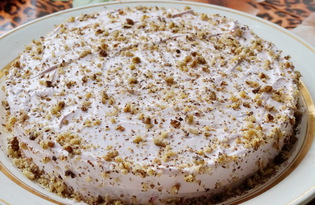 Торт бисквитно - йогуртовый (пошаговый фото рецепт)