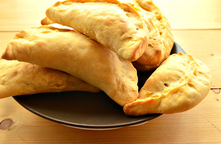 Пирожки по-татарски с картофелем (пошаговый фото рецепт)