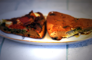 Заливной пирог с помидорами и брынзой (пошаговый фото рецепт)