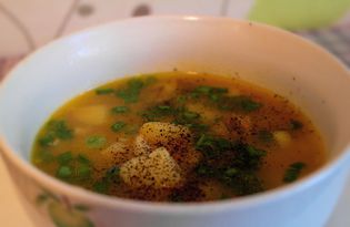 Картофельный суп с курицей  (пошаговый фото рецепт)