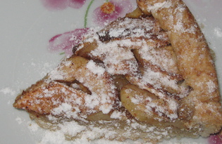 Пирог из песочного теста с яблоками (пошаговый фото рецепт)