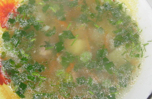 Суп с куриными сердечками (пошаговый фото рецепт)