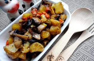 Картофель, жаренный с овощами (пошаговый фото рецепт)