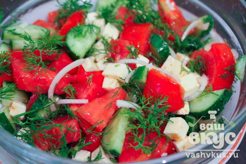 Шопский салат - пошаговый рецепт с фото