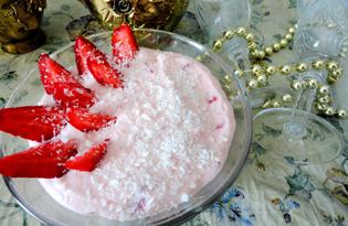 Десерт из творога и клубники (пошаговый фото рецепт)