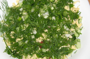 Салат овощной с сыром (пошаговый фото рецепт)