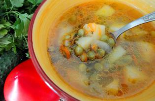 Суп из молодого зеленого горошка (пошаговый фото рецепт)