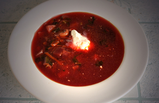 Свекольный суп постный (пошаговый фото рецепт)