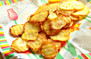 Чипсы из картофеля (пошаговый фото рецепт)