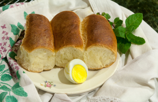 Пирожки с фасолью, яйцом и зелёным луком (пошаговый фото рецепт)