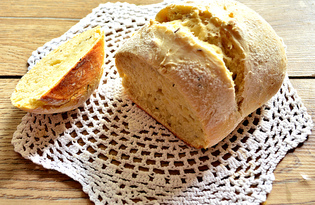 Домашний хлеб без дрожжей на кефире (пошаговый фото рецепт)