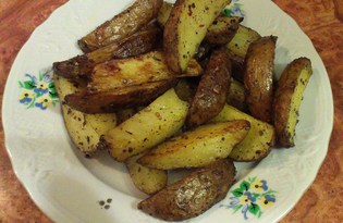Пикантный картофель (пошаговый фото рецепт)