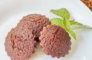 Шоколадные кексы с шоколадом (пошаговый фото рецепт)