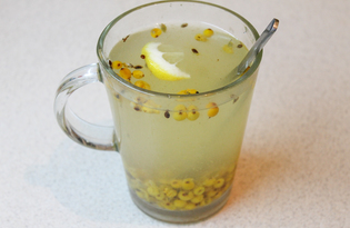Облепиховый чай с лимоном (пошаговый фото рецепт)