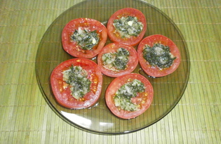 Чесночно - помидорная закуска (пошаговый фото рецепт)