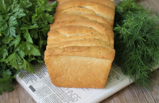 Пышный хлеб со сливочным маслом (пошаговый фото рецепт)