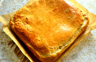 Пирог с капустой и грибами (пошаговый фото рецепт)
