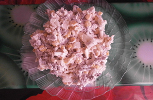Салат «Печеночное наслаждение» с маринованным луком (пошаговый фото рецепт)