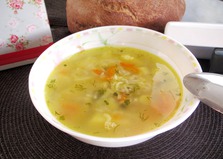 Суп с мясом криля на курином бульоне (пошаговый фото рецепт)