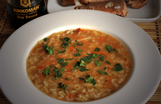 Рисовый рыбный суп с протертым картофелем (пошаговый фото рецепт)