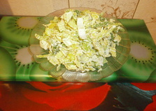 Салат из савойской капусты и лука порея (пошаговый фото рецепт)