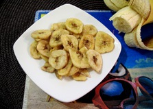 Банановые чипсы в духовке (пошаговый фото рецепт)