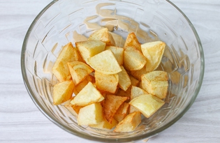 Картофель кусочками во фритюре (пошаговый фото рецепт)