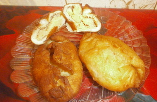 Жаренные в масле пирожки с гороховым пюре (пошаговый фото рецепт)