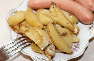 Запеченный картофель в курином жире (пошаговый фото рецепт)