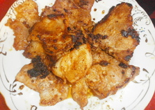 Свинина жареная с кетчупом, майонезом, имбирем (пошаговый фото рецепт)