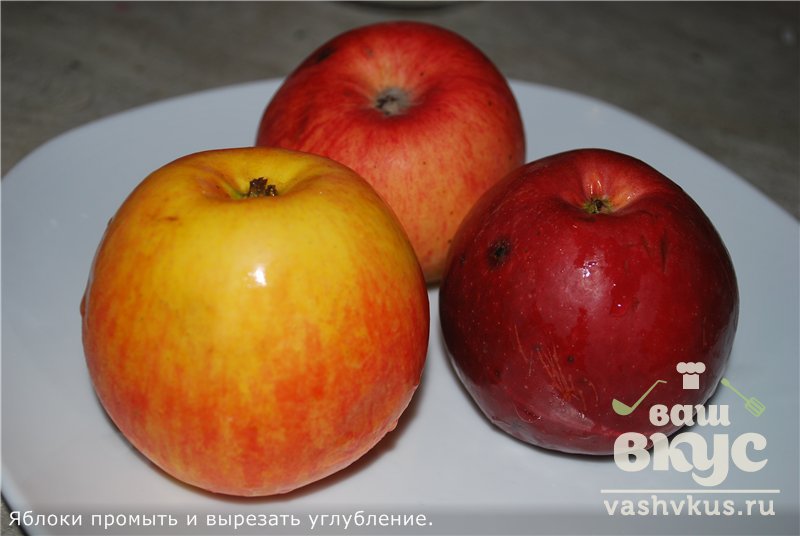 Печеные Яблоки В Мультиварке Фото